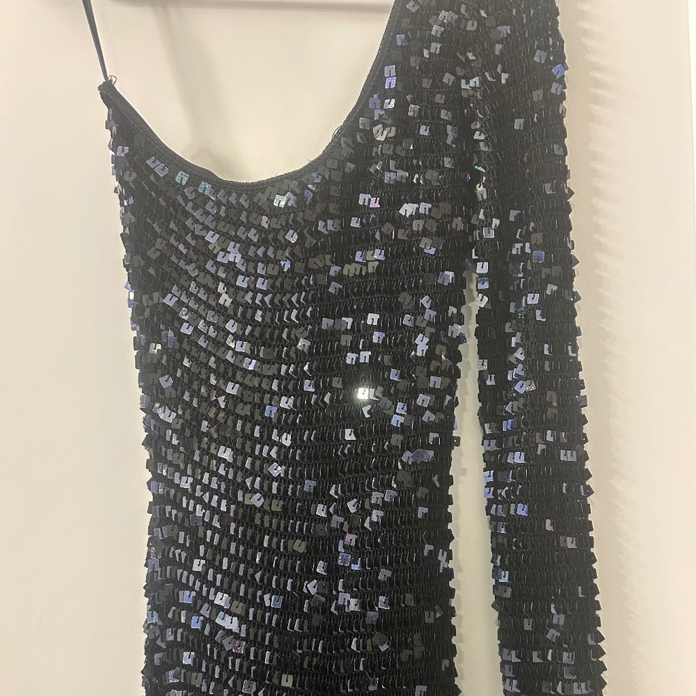 Asymmetrical Beaded Sue Wong Dress Brand New